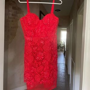 Ark & Co red mini dress M